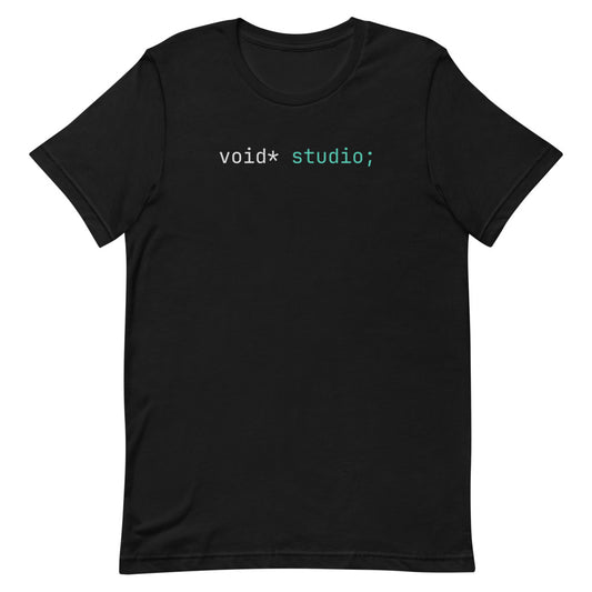void* studio T-Shirt - Black - Flat